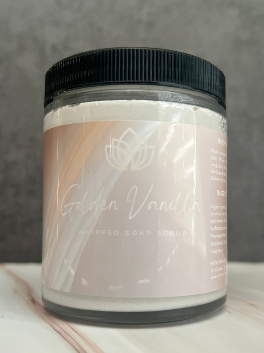 Golden Vanilla Whipped Soap Scrub